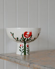 Donya Floral Pedestal Planter