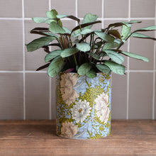 Load image into Gallery viewer, Ester Plant Pot / Floral Green Patterned