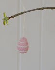 Felt Hanging Easter Eggs / Pink