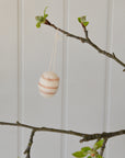 Felt Hanging Easter Eggs / White