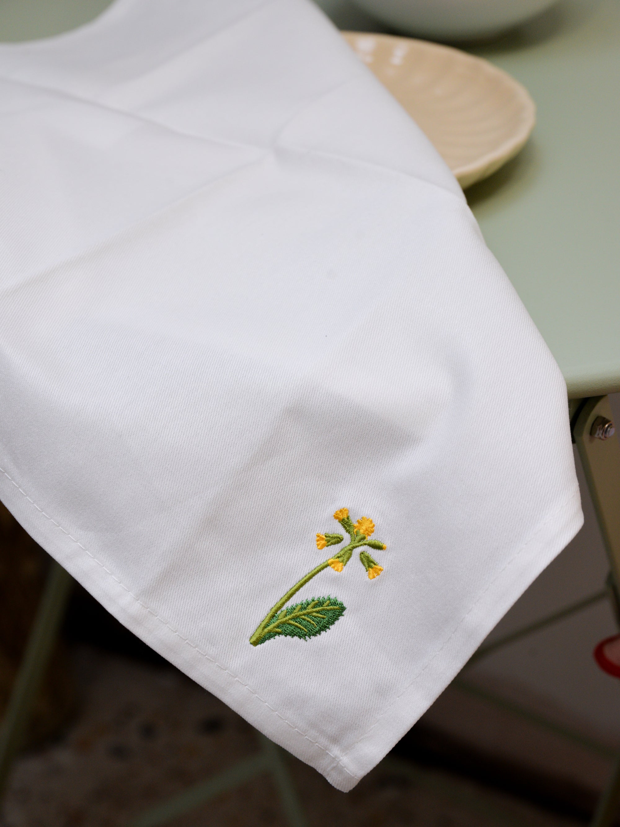 Floral Embroidered Napkin
