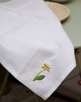 Floral Embroidered Napkin