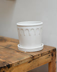 Lykke Glazed Plant Pot / White