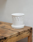 Lykke Glazed Plant Pot / White