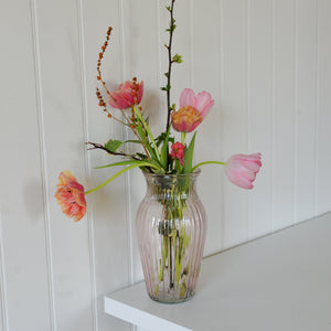 Noomi Glass Vase / Pink