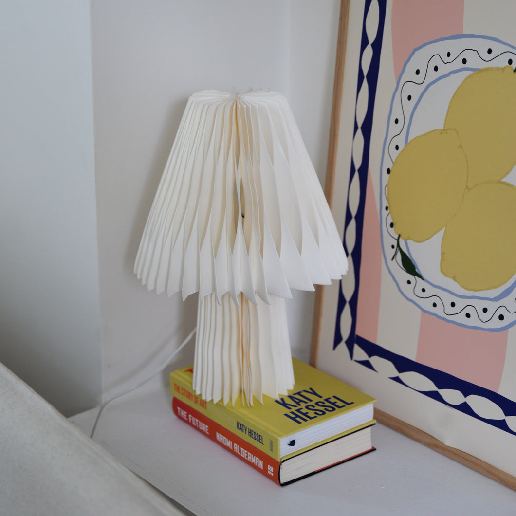 Pleated Paper Table Lamp