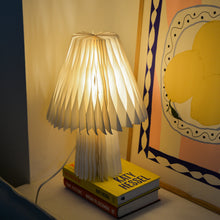 Load image into Gallery viewer, Pleated Paper Table Lamp