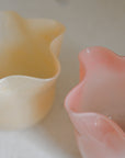 Short Glass Floral Vase / Various Colours