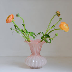 Tall Glass Floral Vase / Various Colours
