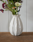 White Lillian Vase / Tall