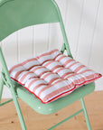Matea Stripe Seat Cushion / Pink