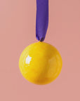 Yellow Colour Block Bauble