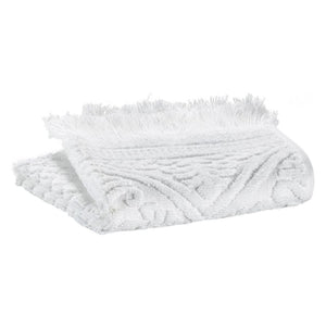 Jacquard Guest Towel / White