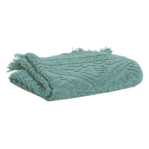 Jacquard Floral Hand Towel / Grey Green