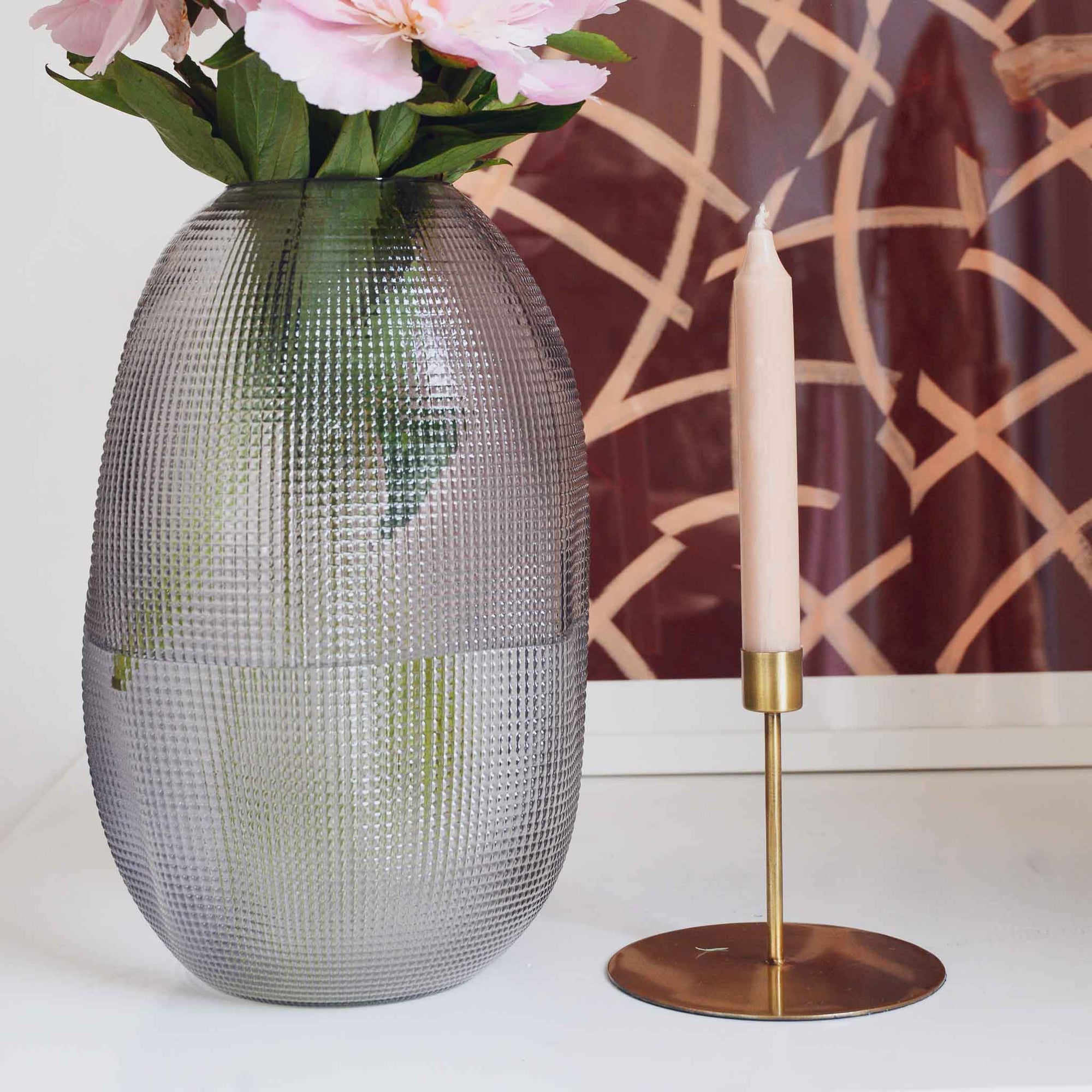 HOuse-doctor-anit-brass-candle-holder