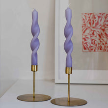 Load image into Gallery viewer, Broste Orchid Twist Candles in a Set of Two