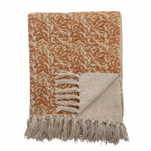 Cianna Throw in Brown Recycled Cotton