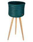 Recycled Plastic Plant Stand / Blue Green