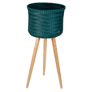 Recycled Plastic Plant Stand / Blue Green