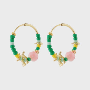 Pilgrim Pause Multi Hoops in Green and Gold