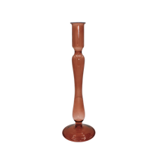 Load image into Gallery viewer, Glass Candle Holder in Terracotta