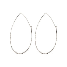 Load image into Gallery viewer, Fabia Silver Plated Oval Hoop Earrings