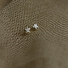 Load image into Gallery viewer, Pilgrim Ava Star Silver Plated Stud Earrings