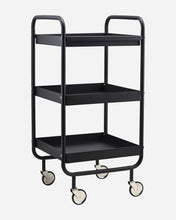 Load image into Gallery viewer, House Doctor Black Storage Trolley