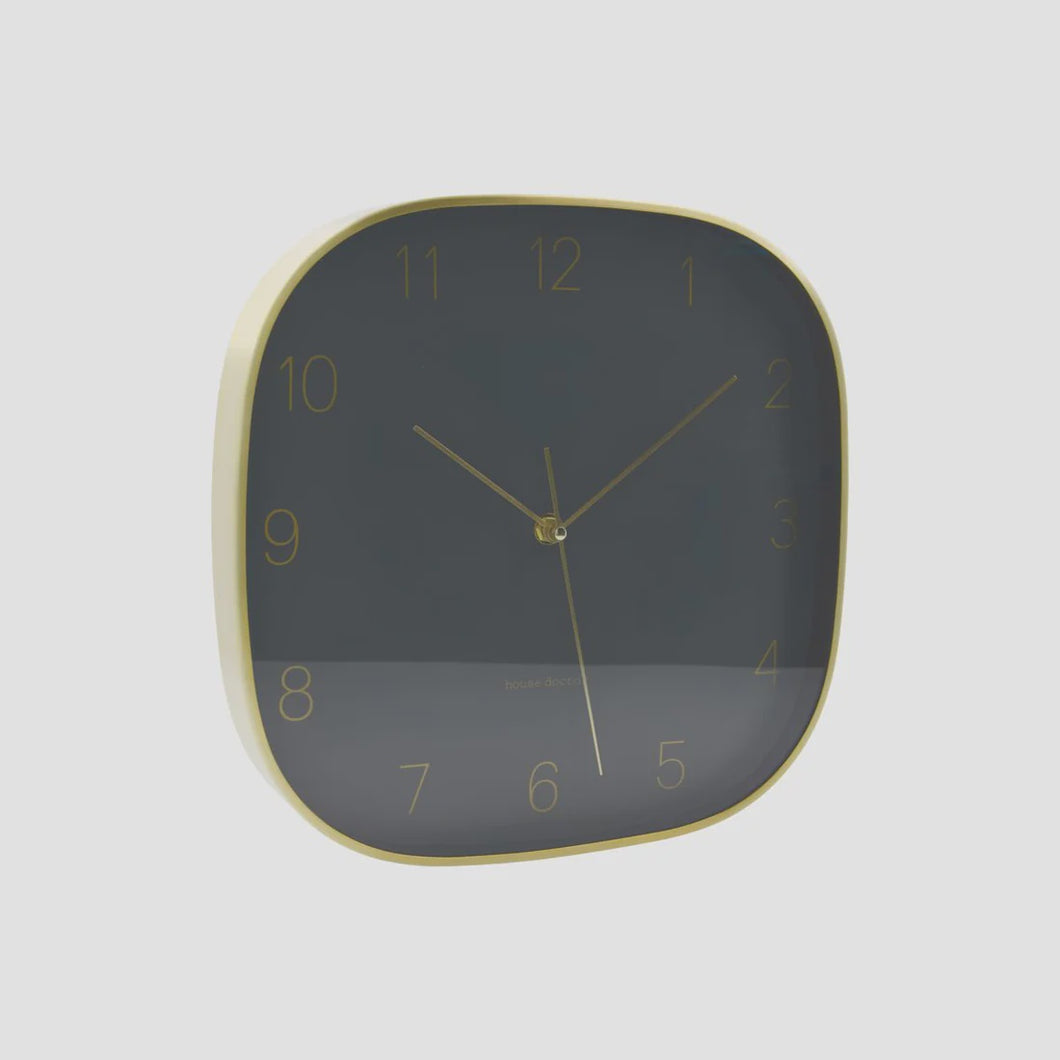 Shape Wall Clock in Dark Grey