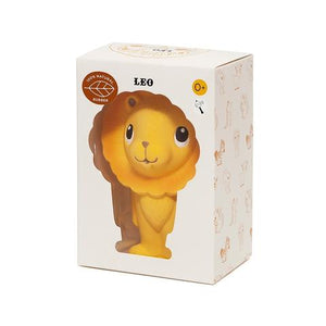 Leo lion 100% natural rubber baby teething toy petit monkey