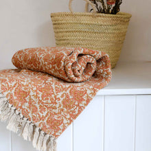 Load image into Gallery viewer, Cianna Throw in Brown Recycled Cotton