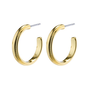 Pilgrim Amina Medium Hoop Earrings in Gold or Silver