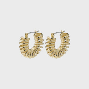 Pilgrim Sara Spiral Hoop Earrings in Gold