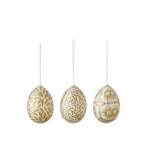 Hanging Easter Eggs / Green Pattern