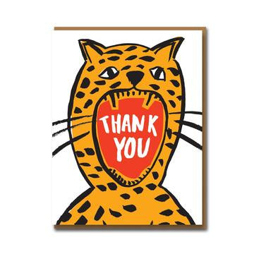 Thank You Leopard Roar Card