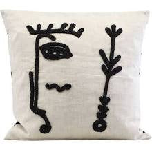 Load image into Gallery viewer, house-doctor-ingo-abstract-face-cushion