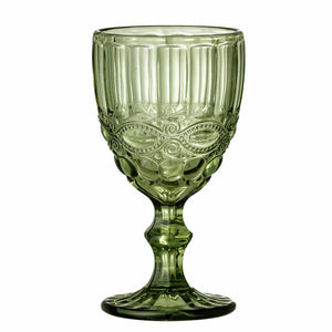 Florie Wine Glass in Green