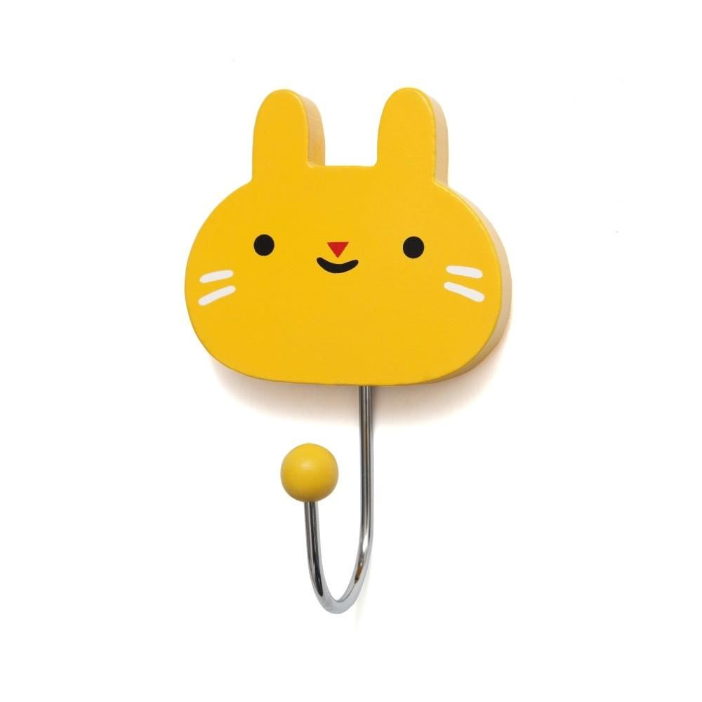 petit monkey yellow bunny face hook kids room