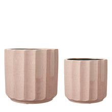 Load image into Gallery viewer, Lou Grooved Pot in Light Pink