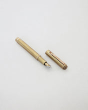 Load image into Gallery viewer, Brass Fountain Pen with Black Ink