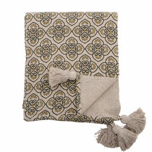 Load image into Gallery viewer, Bloomingville Recycled Cila Throw in Green