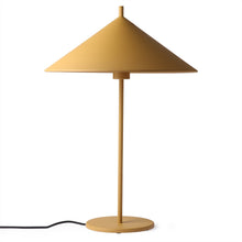 Load image into Gallery viewer, Metal Triangle Table Lamp Matt Ochre Large
