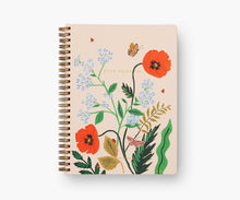 Load image into Gallery viewer, Poppy Botanical Spiral Notebook