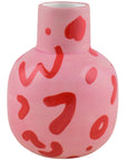 Rosita Pink Leopard Print Vase