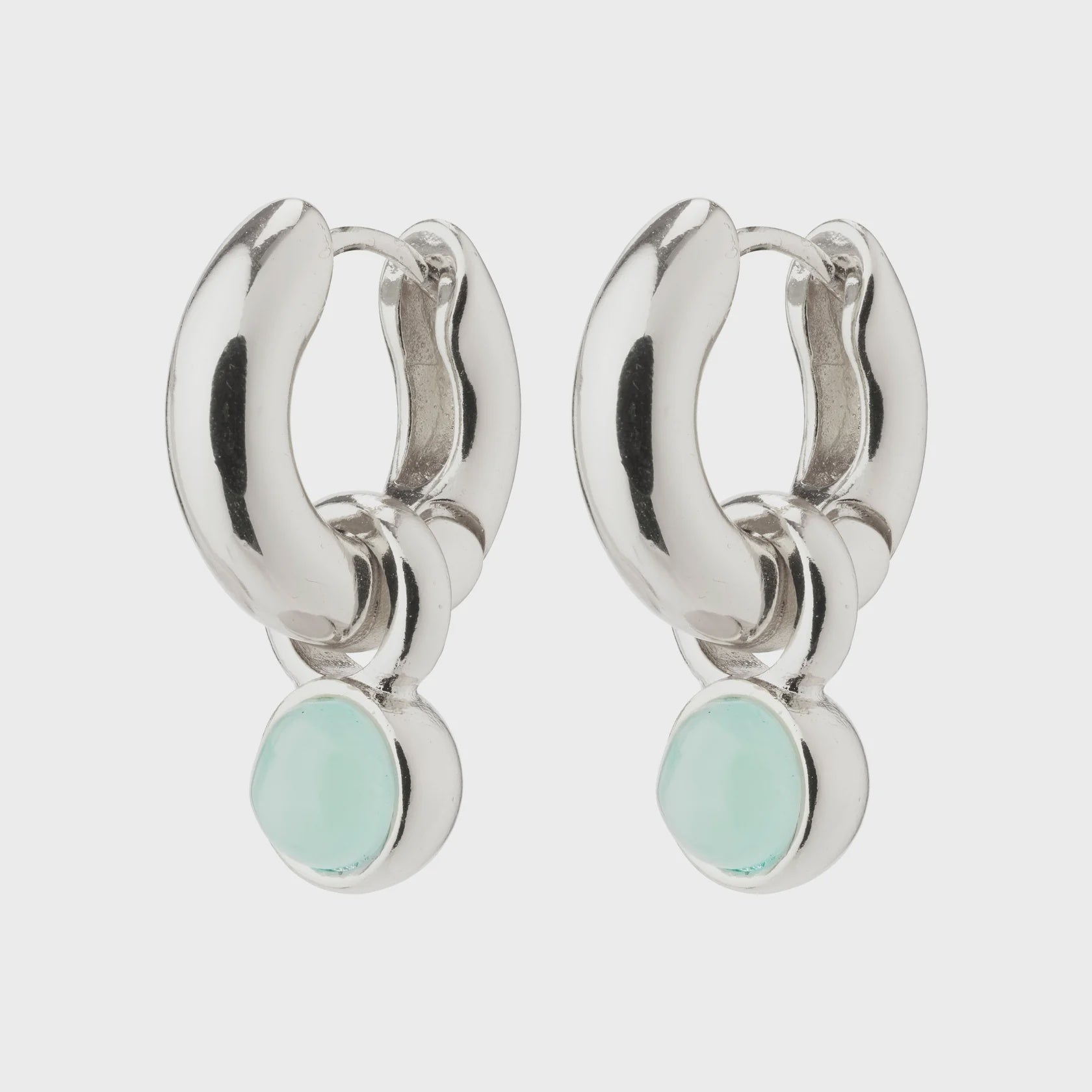 Pilgrim Gemstone Hoop Earrings