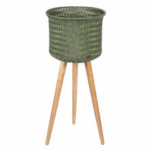 Load image into Gallery viewer, Recycled Plastic Plant Stand / Hunting Green