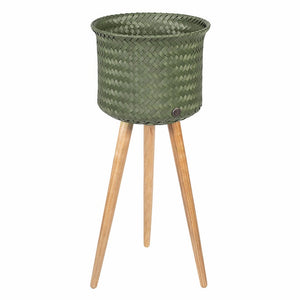 Recycled Plastic Plant Stand / Hunting Green