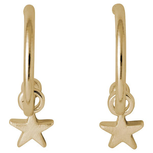 Pilgrim Ava Star Hoop Earrings