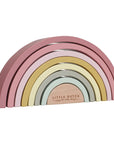 Wooden Rainbow Stacking Tower / Pink