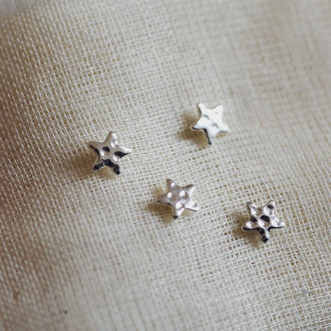 Regina Set of Two Star Silver Plated Stud Earrings